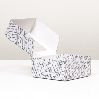 Коробка самосборная, с окном, "Письмо" 19 х 19 х 9 см набор 5 шт Коробка самосборная, с окном, "Письмо" 19 х 19 х 9 см набор 5 шт