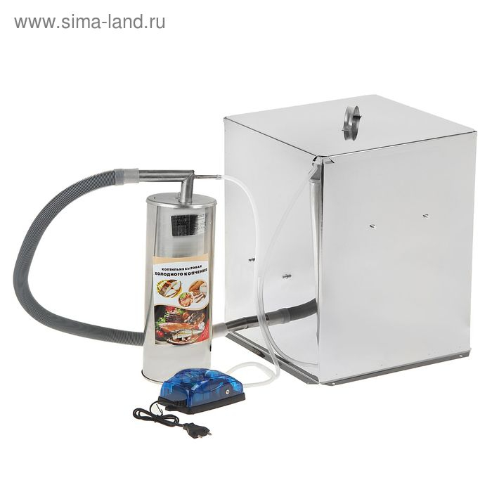 Коптильня холодного копчения "Дым Дымыч" 02М, дымогенератор, 32 л, серебристая