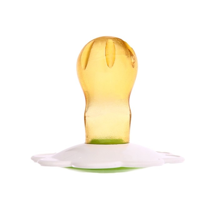 Соска - пустышка классическая, латекс, +0 мес., &laquo;Ромашка&raquo;, цвет МИКС