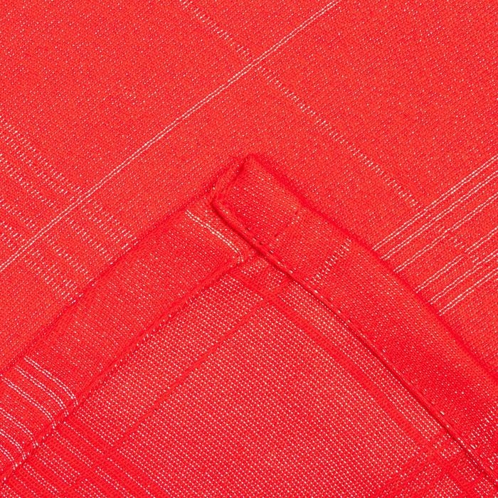 Скатерть Этель "Клетка" цв.серебро, 142*283 +/-3 см, 115 &plusmn;10 гр,100% п/э