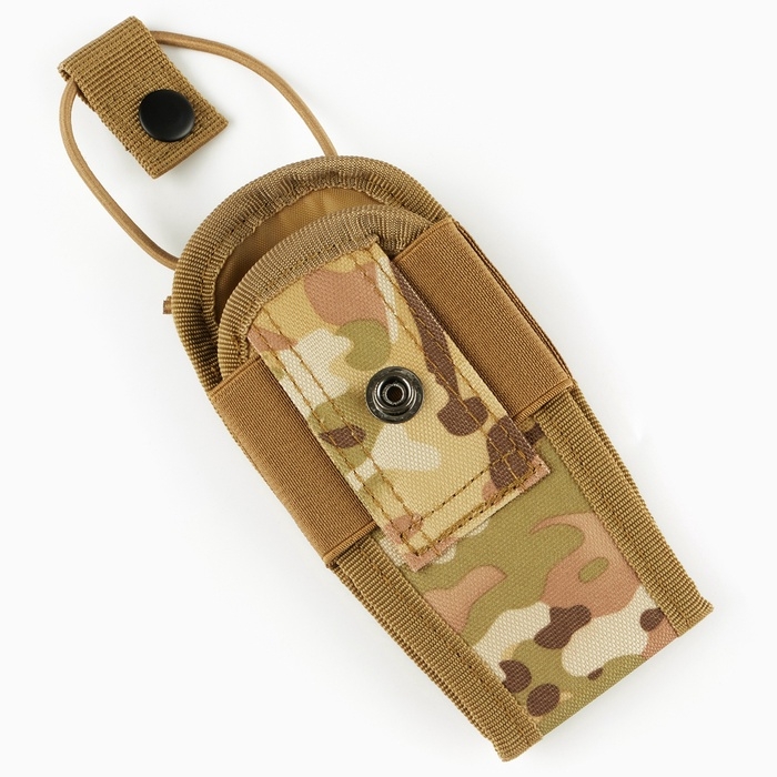 Подсумок тактический для рации Baofeng, 6.5&times;5&times;15 см, на пояс и бронежилет, MOLLE, мультикам