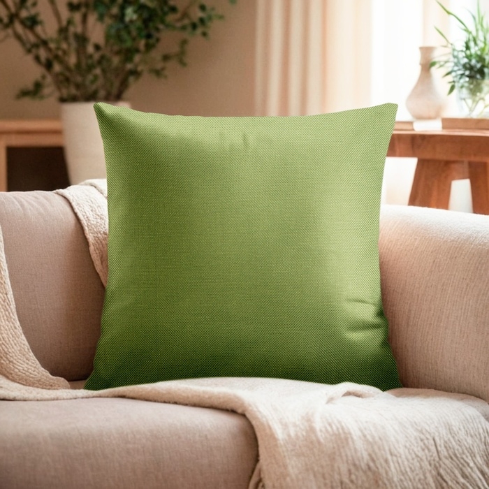 Наволочка декоративная Наволочка декоративная "Этель" рогожка 45*45 см фисташка 100% п/э