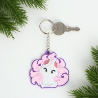 Брелок для ключей , резиновый, аниме &laquo;Девочка&raquo;, 5,7 х 6,2 см