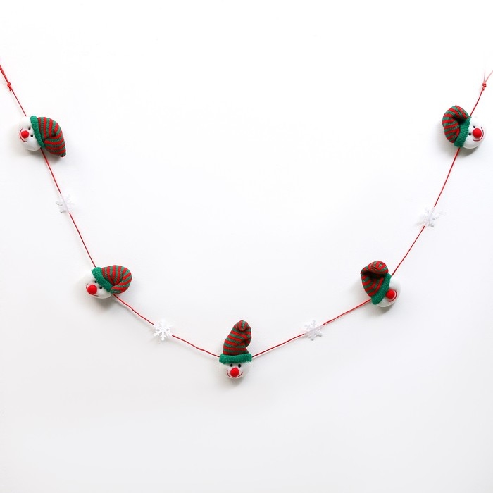 Новый год! Гирлянда &laquo;Снеговик&raquo;, 150 см