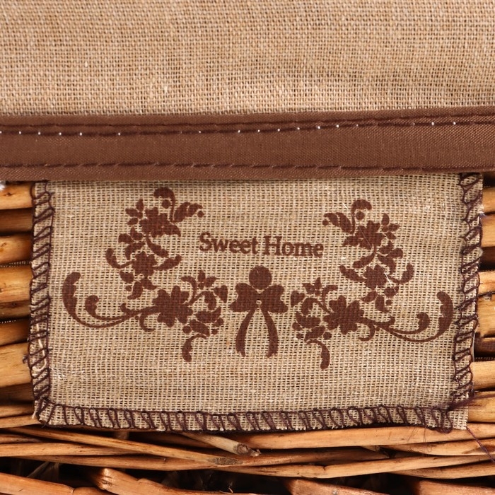 Корзина стеллажная "Орех", 280 х 190 х 130 мм, коричневый