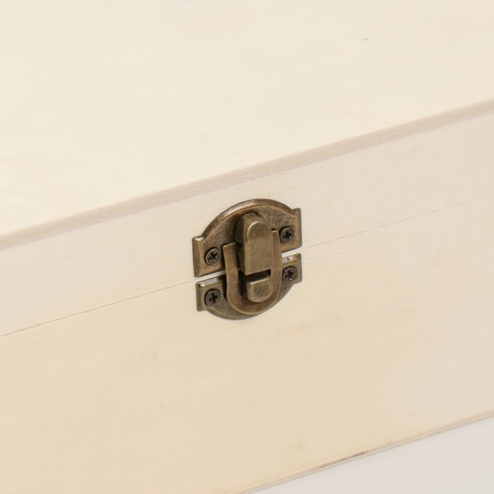 Шкатулка для росписи дерево Шкатулка для росписи дерево "С уголками" 8,5х22х14,5 см