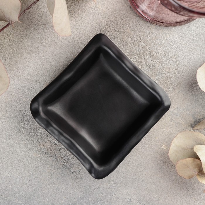 Соусник &laquo;Чёрный Восток&raquo;, 80 мл, 9&times;9&times;2,6 см, цвет чёрный