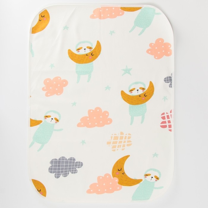 Пеленка на непромокаемой основе, 50х70 см &laquo;Луна&raquo;