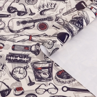 Бумага упаковочная, глянцевая "Мужской стиль", 70 х 100 см,1 лист Бумага упаковочная, глянцевая "Мужской стиль", 70 х 100 см,1 лист