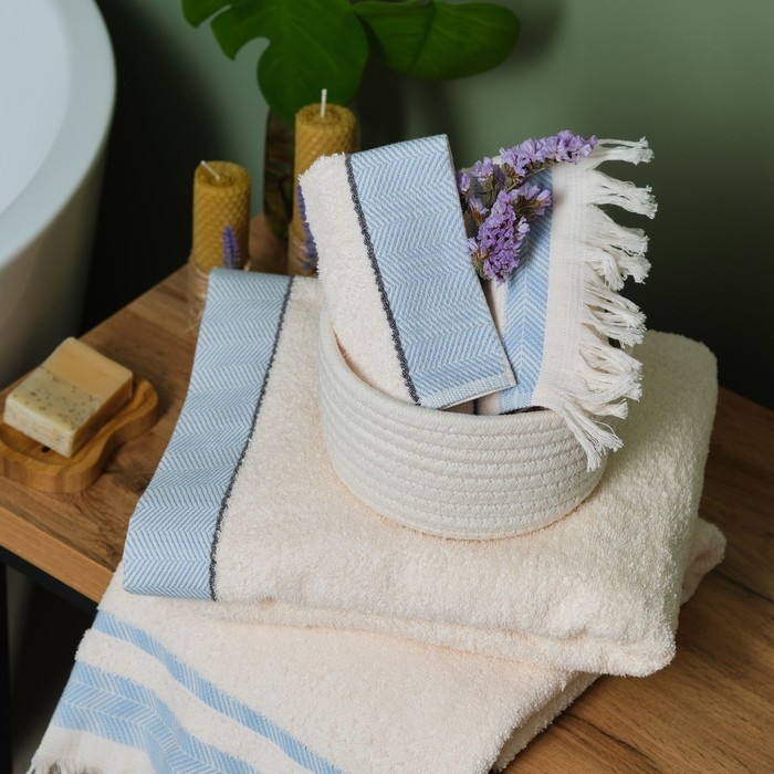 Полотенце махровое Love Life &laquo;Муссон&raquo; 30х50 см, аквамарин, 100% хл, 500 гр/м2