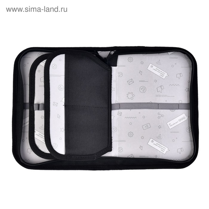 Пенал 3 секции, вкладка внутри, 140 х 210 х 40 мм, тканевый, Calligrata TOP Block Пенал 3 секции, вкладка внутри, 140 х 210 х 40 мм, тканевый, Calligrata TOP Block "Лев"