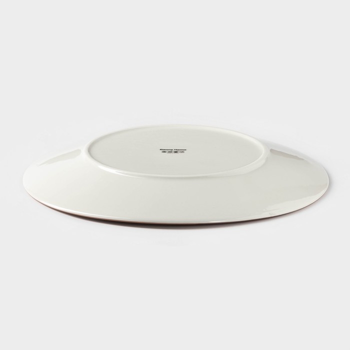 Тарелка керамическая обеденная «Искушение», d=26,5 см, цвет розовый Тарелка керамическая обеденная «Искушение», d=26,5 см, цвет розовый