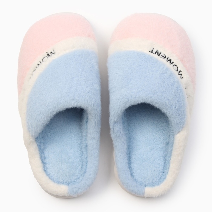 Тапочки женские, размер 38-39, розовый. голубой