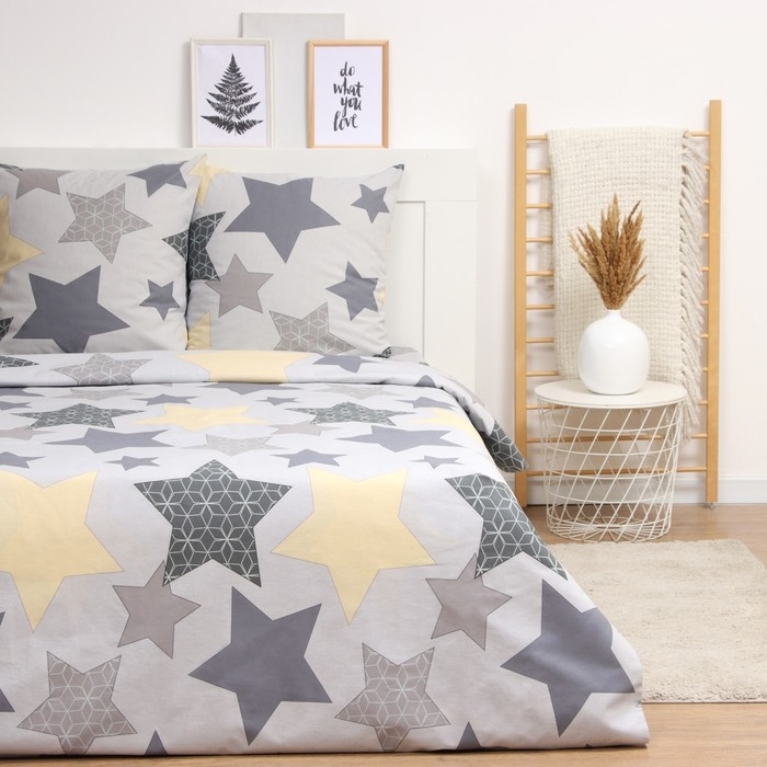 Постельное бельё LoveLife 1,5 сп Постельное бельё LoveLife 1,5 сп "Звезды" 153х215см, 145х220см, 70х70см-2шт, хлопок, бязь, 125г/м2