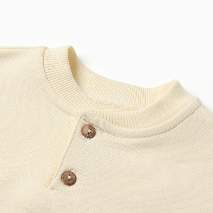 Толстовка детская MINAKU: Basic Line BABY, цвет молочный, рост 80-86