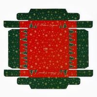 Коробка для кондитерских изделий &laquo;С Новым счастьем&raquo;, 15 х 15 х 20 см, Новый год