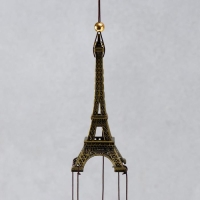 Музыка ветра металл "Эйфелева башня" 4 колокольчика 1 фигурка 40 см Музыка ветра металл "Эйфелева башня" 4 колокольчика 1 фигурка 40 см