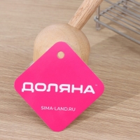 Щётка для посуды Доляна &laquo;Лотос&raquo;, круглая, 22 см