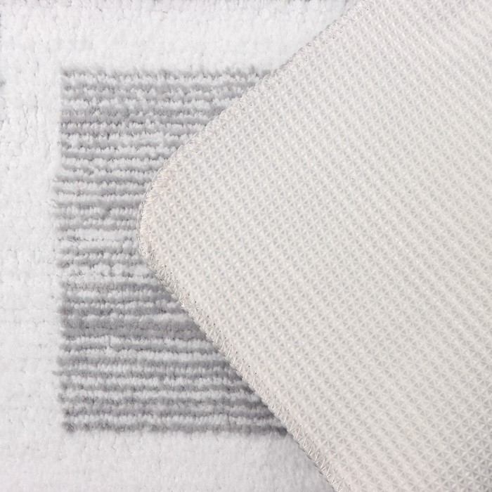 Коврик для дома Доляна &laquo;Тэри&raquo;, 58&times;38 см, цвет серый