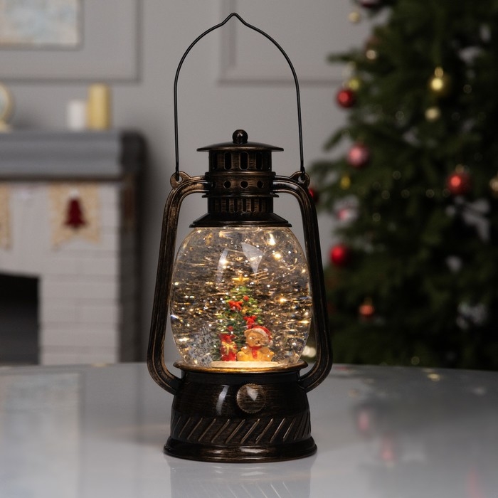 Фигура светодиодная &laquo;Елочка&raquo;, 20.8х11.9х9.7 см, музыка, батарейки ААх3 (не в комплекте), USB, свечение тёплое белое