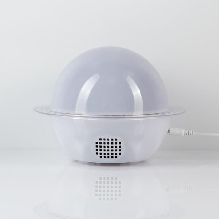 Световой прибор «Звёздное небо» 16 см, динамик, съёмная полусфера, свечение RGB, 5 В Световой прибор «Звёздное небо» 16 см, динамик, съёмная полусфера, свечение RGB, 5 В