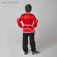 Карнавальная русская рубаха "Хохлома: цветы", атлас, цвет красный, р-р 34, рост 140 см Карнавальная русская рубаха "Хохлома: цветы", атлас, цвет красный, р-р 34, рост 140 см