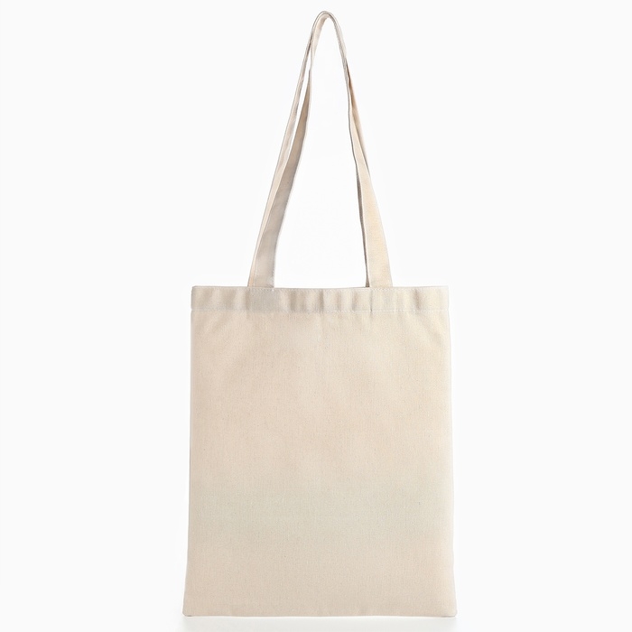 Шопер &laquo;Тюльпаны&raquo; 33,5 х 39,5 см., отдел без молнии, без подклада, белый