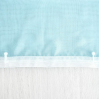 Штора-тюль для кухни Witerra 140х180 см, цвет голубой, вуаль, п/э100% Штора-тюль для кухни Witerra 140х180 см, цвет голубой, вуаль, п/э100%