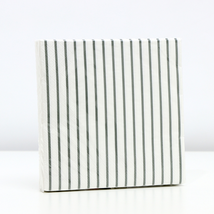 Салфетки бумажные Sima-Land Home полосы, 33х33, 3 слоя, 20 шт Салфетки бумажные Sima-Land Home полосы, 33х33, 3 слоя, 20 шт