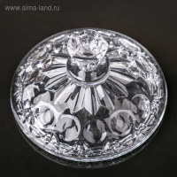 Сахарница стеклянная &laquo;Круги&raquo;, 250 мл, 10,5&times;10,5 см, с крышкой