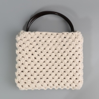 Ручки для сумки, 2 шт, бамбук, 17 &times; 13/15,5 &times; 11,5 см, цвет чёрный