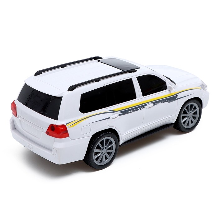 Джип радиоуправляемый &laquo;Крузер&raquo;, 1:16, свет, работает от батареек, цвет белый