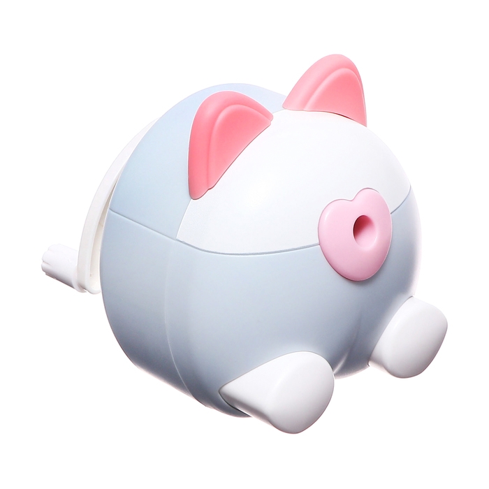 Точилка механическая с контейнером, Ушки серый/белый Точилка механическая с контейнером, Ушки серый/белый