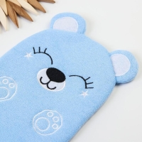 Мочалка детская для купания &laquo;Мишка&raquo;, варежка, из махры