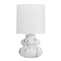 Настольная лампа Аполс E14 40Вт Белый, золото 27,5х15х15 см