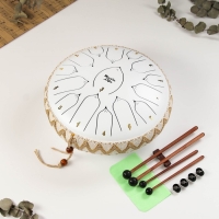 Глюкофон - музыкальный инструмент, Music Life, белый, 15 лепестков, 33 см Глюкофон - музыкальный инструмент, Music Life, белый, 15 лепестков, 33 см