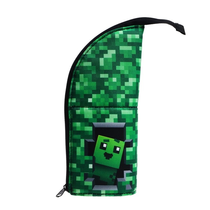 Пенал тубус-подставка, 85 х 210 х 65 мм, мягкий, тканевый, Calligrata, ПМО 12-20 Пенал тубус-подставка, 85 х 210 х 65 мм, мягкий, тканевый, Calligrata, ПМО 12-20 "Пиксели"