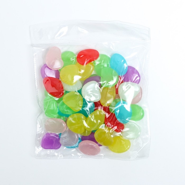 Светящийся декор Светящийся декор "Галька" микс, 300гр / 2-3см