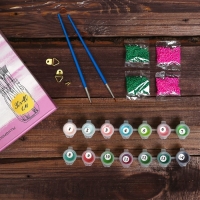 Картина по номерам на картонной основе с биссером &laquo;Сакура на берегу&raquo;, 30 х 40 см