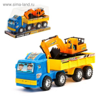 Грузовик инерционный «Стройка», цвета МИКС Грузовик инерционный «Стройка», цвета МИКС