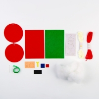 Ёлочный шар своими руками на новый год &laquo;Дед Мороз с подарком&raquo;, новогодний набор для творчества