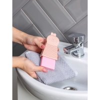 Щётка силиконовая для ручной стирки Доляна, цвет розовый Щётка силиконовая для ручной стирки Доляна, цвет розовый