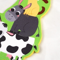 Мягкий пазл для малышей &laquo;Пирамидка: Животные фермы&raquo;, 5 деталей, Крошка Я