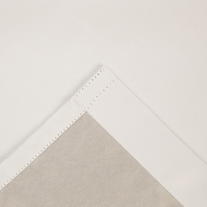 Штора портьерная &laquo;Этель&raquo; 250&times;265 см, двусторонний блэкаут, цвет Белый, пл. 240 г/м&sup2;, 100% п/э