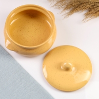 Горшок керамический для запекания "Борисовский" 0,7л / 15х9см, каракум Горшок керамический для запекания "Борисовский" 0,7л / 15х9см, каракум