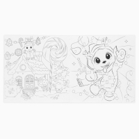 Раскраска антистресс на новый год. Альбом для вдохновения &laquo;Новый год! Аниме&raquo;, 19 страниц