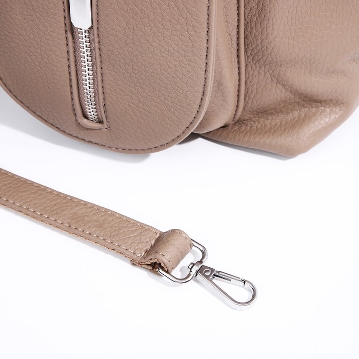 Сумка-тоут на молнии, 3 наружных кармана, цвет бежевый Сумка-тоут на молнии, 3 наружных кармана, цвет бежевый