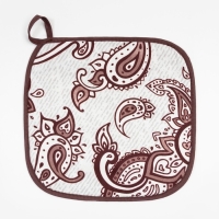 Кухонный набор Этель &laquo;Восточные узоры&raquo;, полотенце 40х73 см, прихватка 19х19 см, фартук 60х65 см