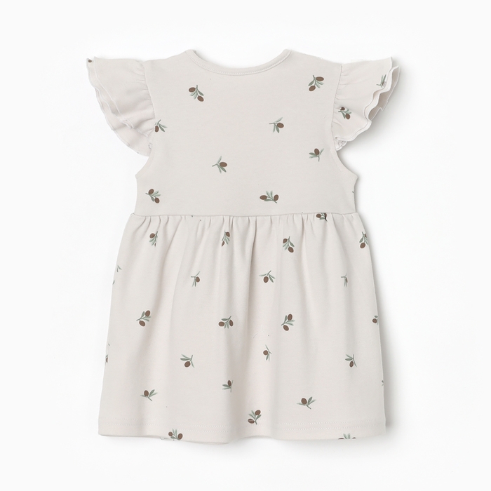 Комплект (платье и повязка) Крошка Я Olives, р. 86-92, молочный