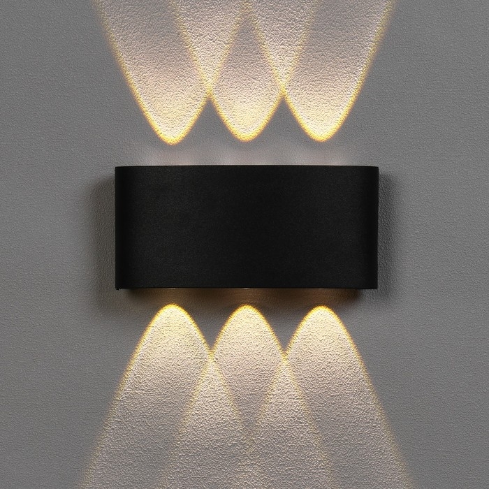 Светильник фасадный «Полусфера», FSD-070, 6 Вт, 3000К, 3 луча, IP65, 220 В, пластик, черный 100842 Светильник фасадный «Полусфера», FSD-070, 6 Вт, 3000К, 3 луча, IP65, 220 В, пластик, черный 100842